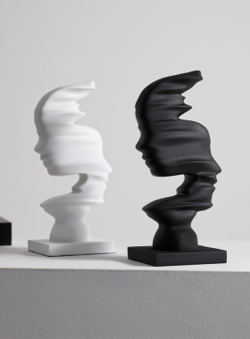 现代创意抽象人形艺术摆件家居入户玄关酒柜电视柜办公室软装饰品