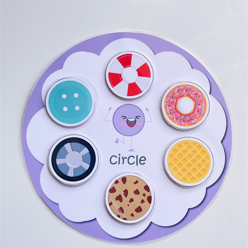 宝宝形状认知分类英语启蒙教具DIY手工形状安静书成品早教益智