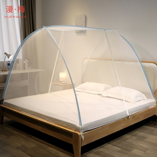 新款 2023免安装 蚊帐蒙古包家用卧室15床2米防摔儿童2022折叠防蚊