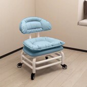 矮凳坐凳小型茶几沙发凳学步凳带轮小靠背滑轮旋转带娃