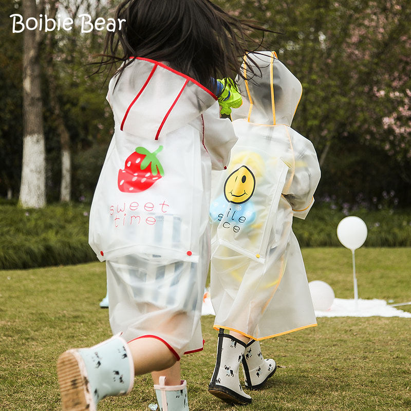 儿童雨衣女童幼儿园男孩带书包位长款全身防水雨披雨鞋装