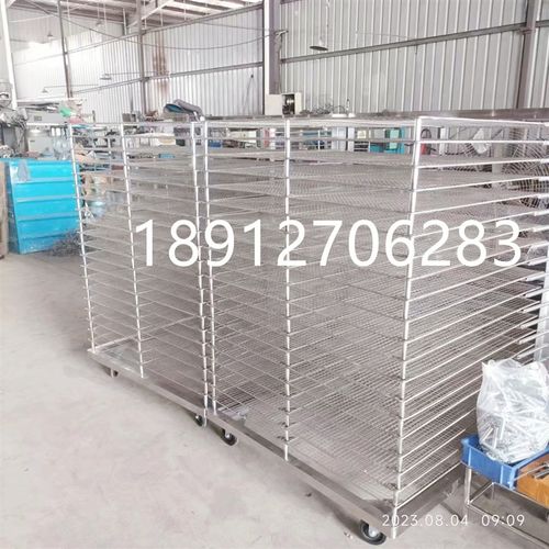 千层架周转推车网格板子母台车烘烤干燥层层层折叠