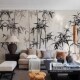 水墨竹林新墙布书房卧室壁画无缝墙纸客厅电视背景墙壁纸