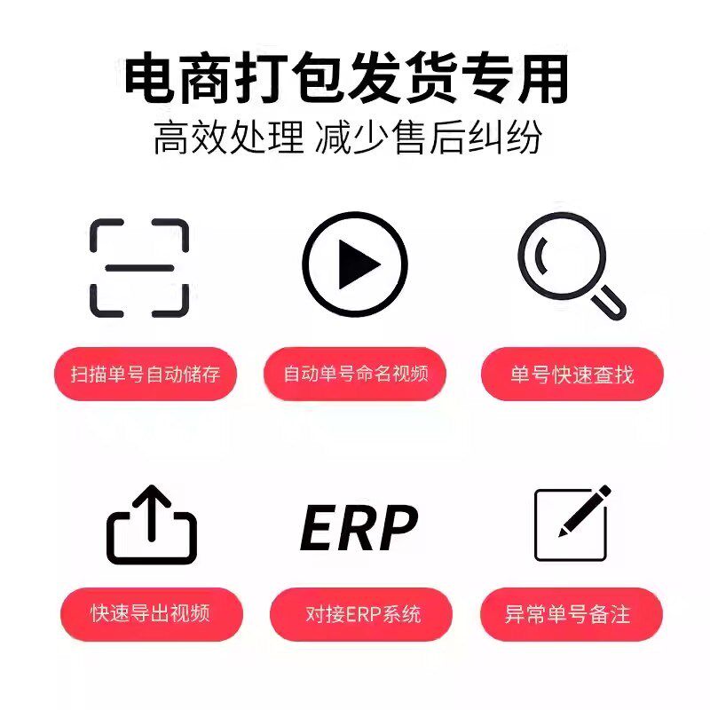 打包视频退货看快递电商摄像系统自动变焦光学取证