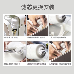 商用通用快接韩式一体后置三分口载银活性炭