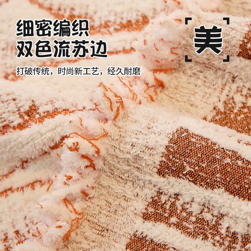奶油风加厚毛绒沙发盖布秋冬沙发巾盖毯防滑沙发坐垫罩