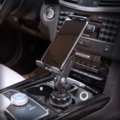 新款 弯曲固定车载水杯位手支撑底座磁铁平板通用导航支架