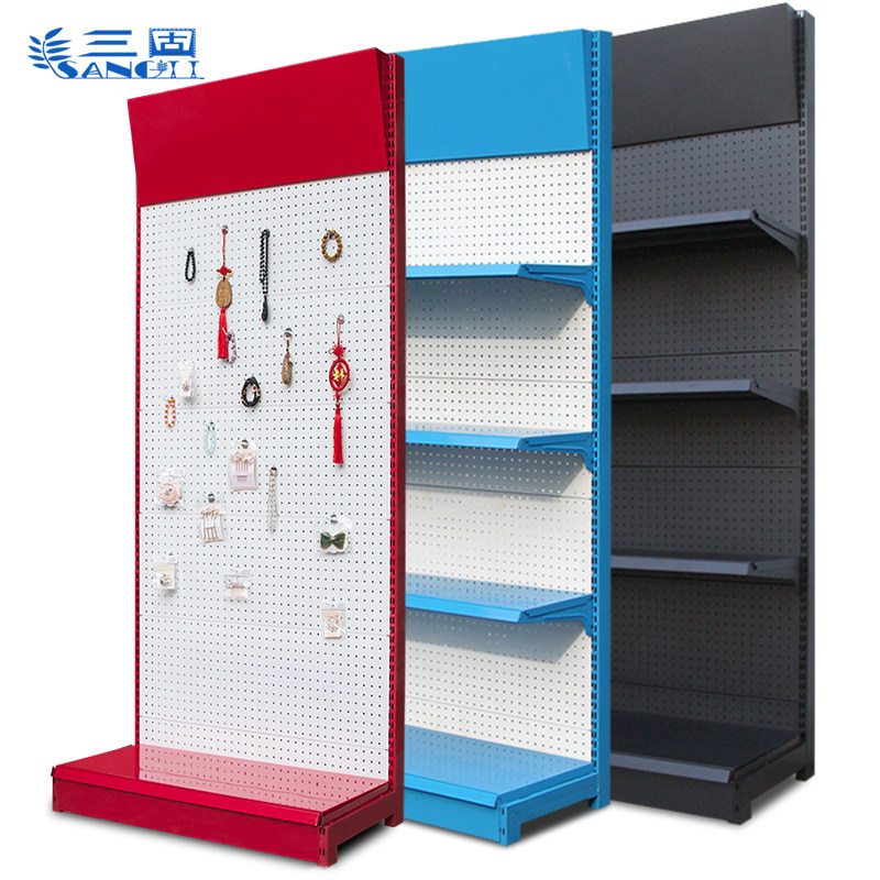 洞洞板货架展示架便利店母婴店药店货架挂钩渔具宠物店超市货架子