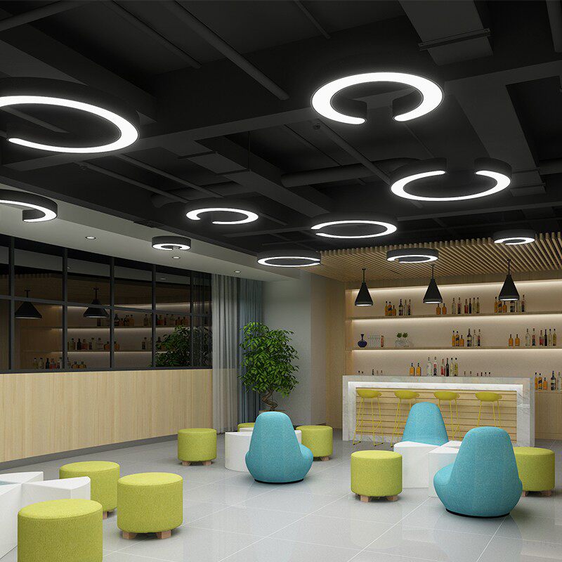 设计师造型灯具创意性办公室网咖健身房美发服店铺工业风