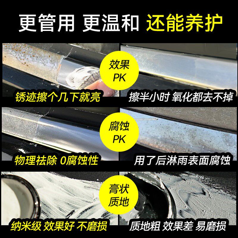 汽车镀铬亮条氧化修复镀络件电镀翻新剂装饰条金属件车标除锈剂