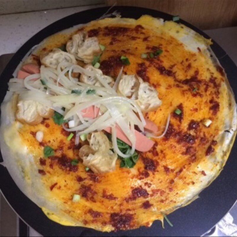 摊煎饼牛锅鸡蛋饼班戟千层鏊子手抓饼煎蛋粘锅燃气煎饼锅