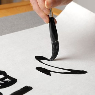 雪峰斋精制古法条幅书法毛笔纯羊毫长锋中号行书楷书欧楷篆书