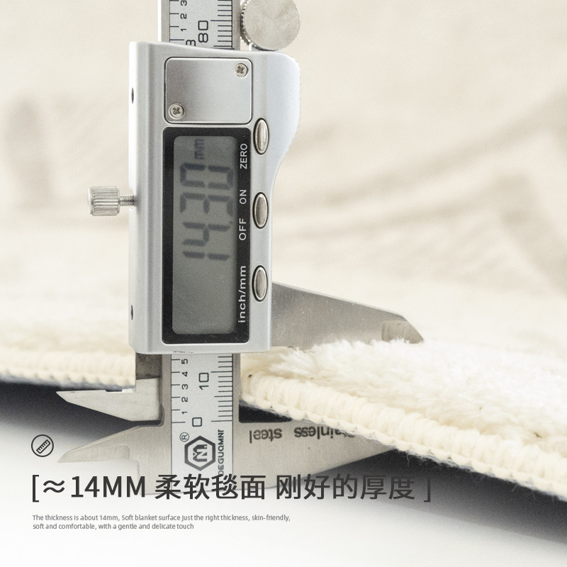 欧式客厅地毯卧室奶油沙发茶几加厚羊羔绒中古书房黑白地垫