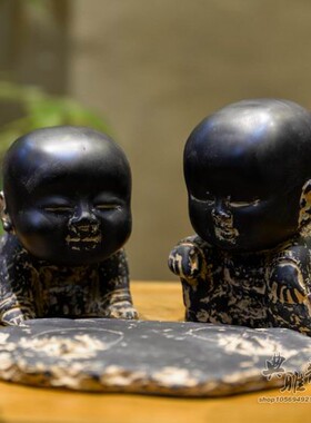 客厅博古架茶楼店铺摆设古董店装饰客栈会所饰品蛐蛐童趣