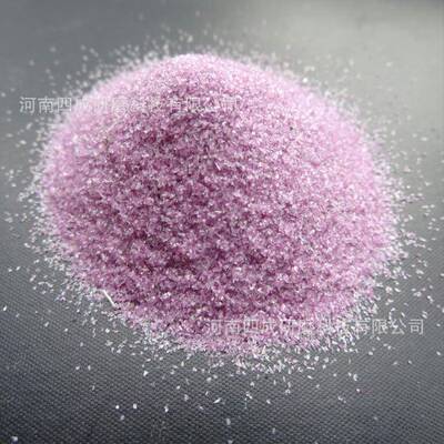 粉色金刚5砂 抛磨块用粉色玉 铬刚玉磨料46刚目54120铬刚玉磨目目