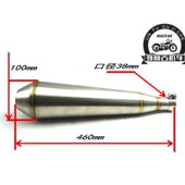 W摩车排气管前段 鱼嘴消声器排气筒 复古改装