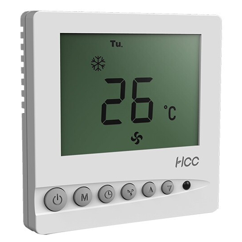 海林HCC中央空调控制面板 温控器风机盘管液晶开关面板两管制定时