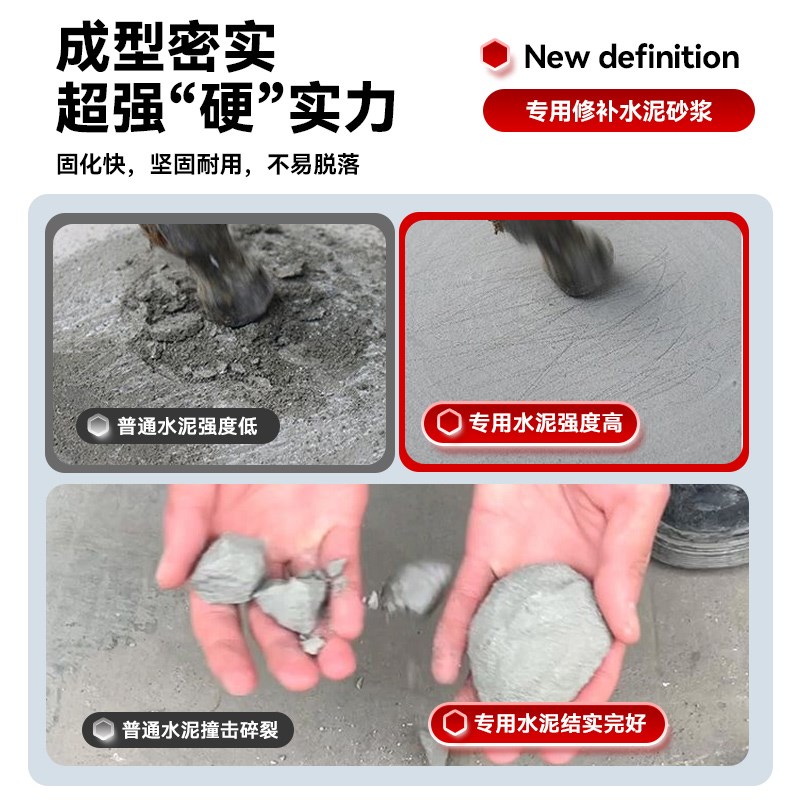防水快干水泥砂浆地面修补堵漏王家用自流平涂料楼顶屋顶沙浆胶泥