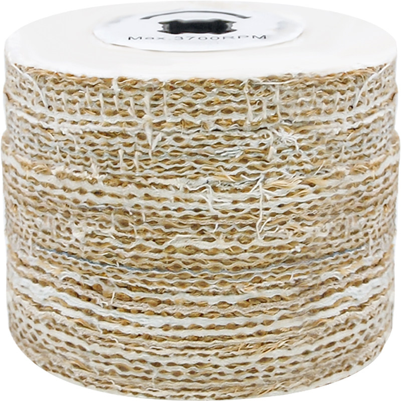 拉丝机专用麻轮麻布抛光轮 金属镜面拉丝轮十字芯麻布轮