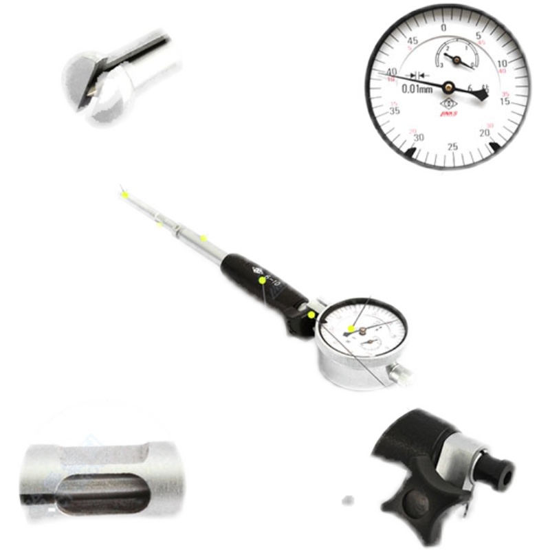 哈量1级0-5防震百分表涨簧式护桥式内径量表18- -10-0-