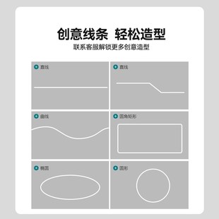 任意折弯led线形灯圆弧线型灯嵌入式条形流水灯带预埋线性铝灯槽
