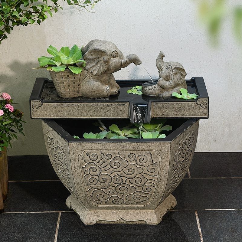 庭院鱼池流水露台顶楼喷泉水景新室外园造景循环水景观,家居饰品,流水摆件,淘宝优惠券,粉丝福利购,淘宝优惠卷