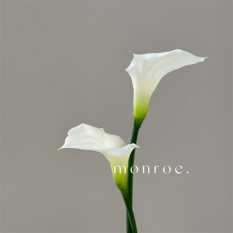 海芋 仿真花马蹄莲紫色手感假花大号装饰摄影插花绢花鲜花