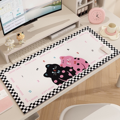 可爱卡通电脑桌垫皮革书桌垫子儿童学生写字台桌面保护垫办公桌布