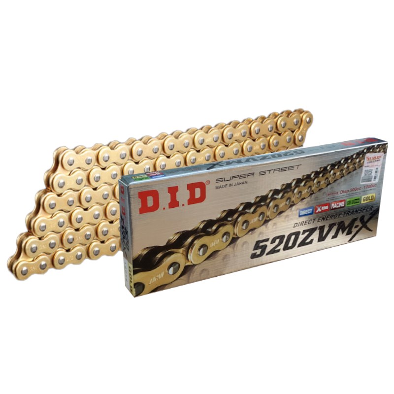 进口did静音油封彩色越野竞技520/428/525/rk/ek链摩托车链条套装