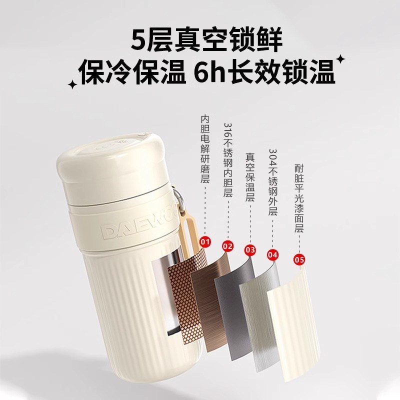 大宇便携式榨汁机家用小型果汁杯迷你原汁机榨汁杯电动可碎冰