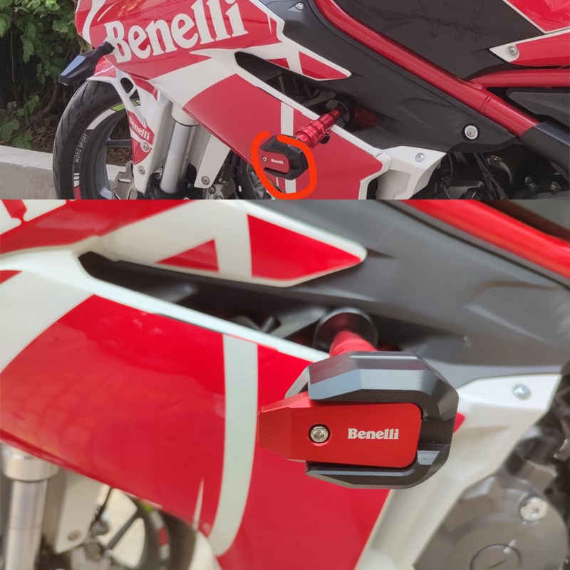 适用贝纳利302R龙卷风2飓风302改装球车身保险杠胶排气