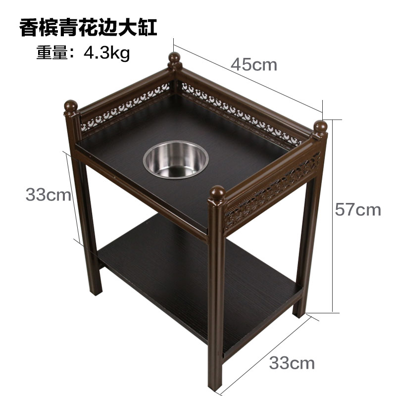 高档钢架麻将机桌茶几烟灰缸棋牌室木角几茶楼茶水台茶架茶桌