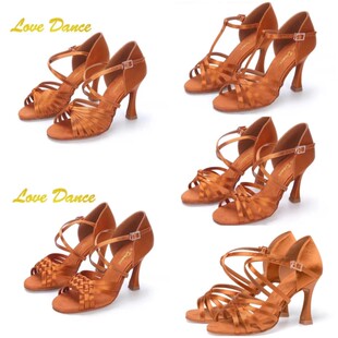 LOVEDANCE拉丁舞鞋女成人表演专业比赛演出舞蹈鞋软底高级不累脚