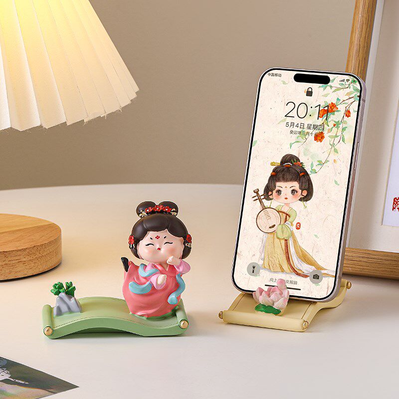 古风唐仕女手支架爱情绪稳定小创意办公室工位饰品