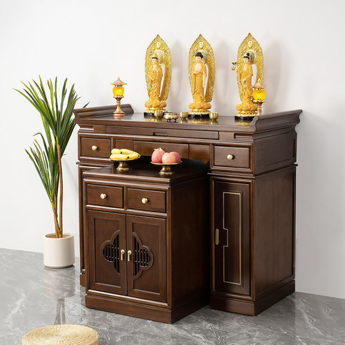 新供桌实木香案佛桌佛龛现代立柜供台佛台神台中堂条案桌
