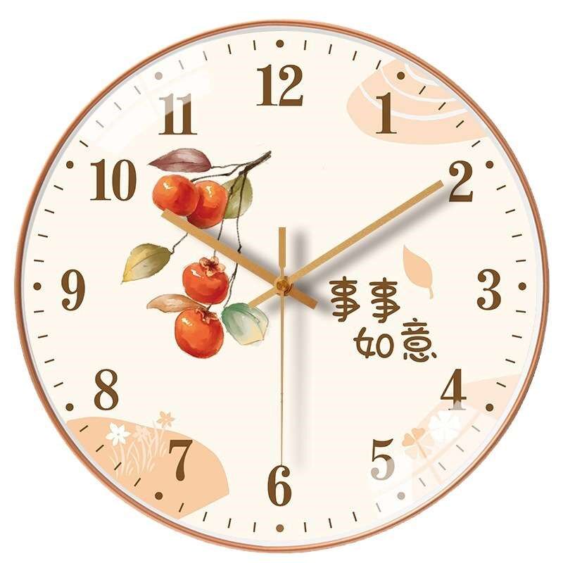 中钟表现代静音时钟挂墙饰石英钟客厅创意挂钟