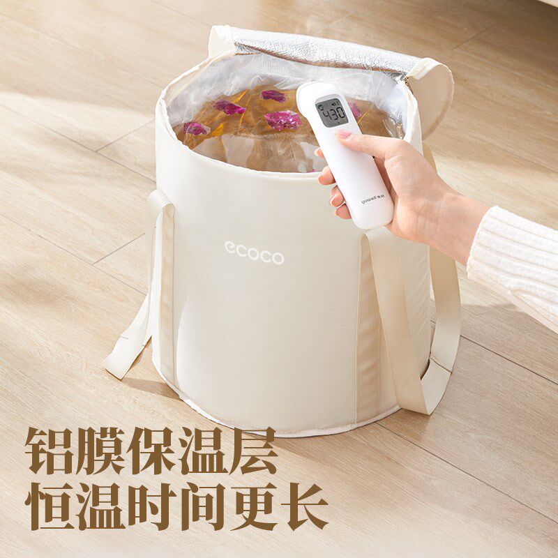 泡脚桶过小腿加深桶式恒温熏蒸泡脚袋养生足浴盆