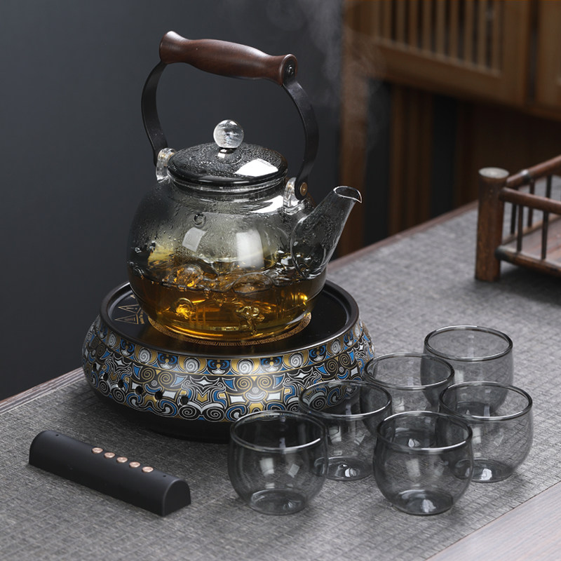 电陶炉煮茶器围炉煮茶小型茶炉银壶茶炉烧水电磁炉