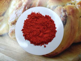 银朱 颜料猩红色银硃珠 大红粉末 美术红 印泥彩绘画