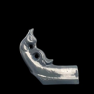 陶瓷翘角琉璃瓦屋顶屋脊仿古建筑龙头凤尾牛角飞檐挑角正脊配件