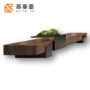 现代新售楼处景光凳架空层休闲凳会所商场大理石凳沙发凳