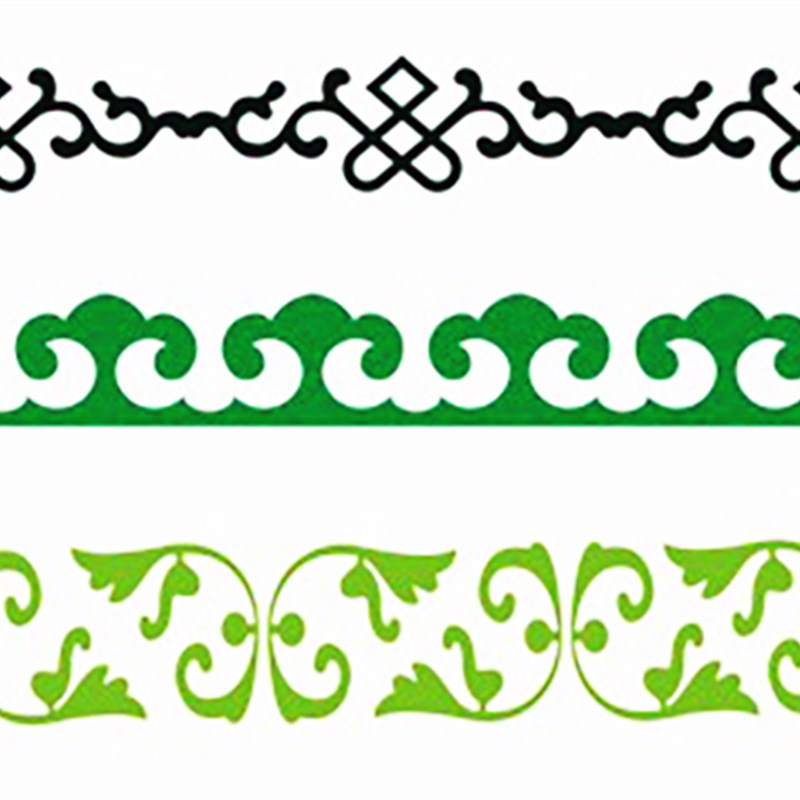 外墙喷涂中式装饰镂空印花模板硅藻泥乳胶漆墙艺彩绘古建腰线模具