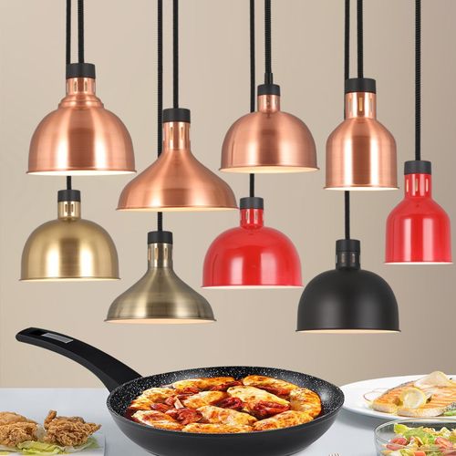 保温吊灯伸缩自助餐快餐店熟食店加热餐饮食物餐台升降暖食