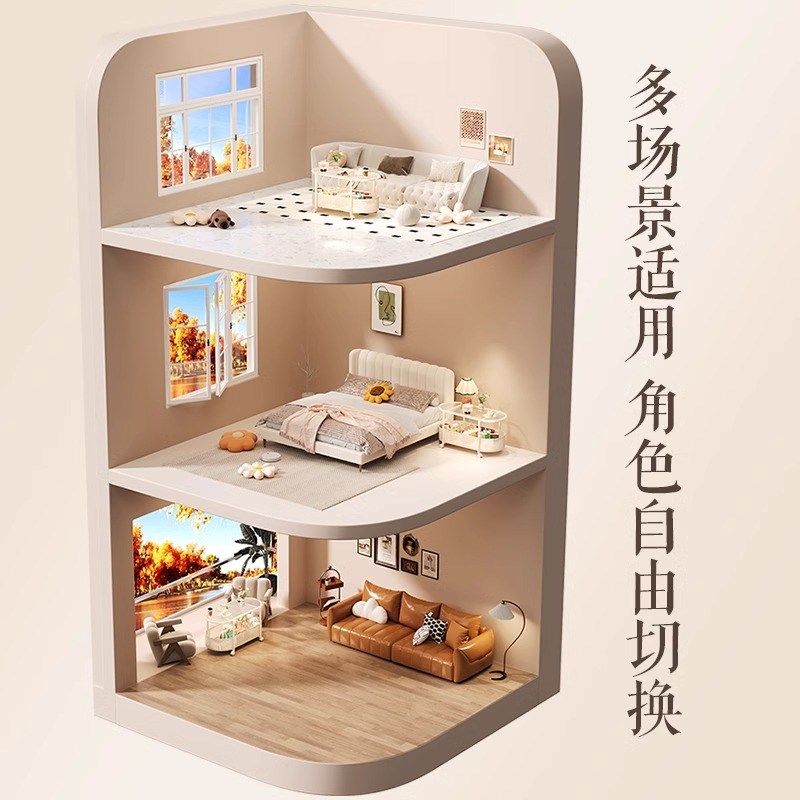 可移动沙发边几钢化玻璃茶几小桌子床头侧边边柜小户型小推车置物