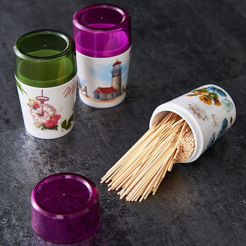 新运隆 欧式牙签棉签盒装牙签盒个性创意家用牙签筒牙签盅