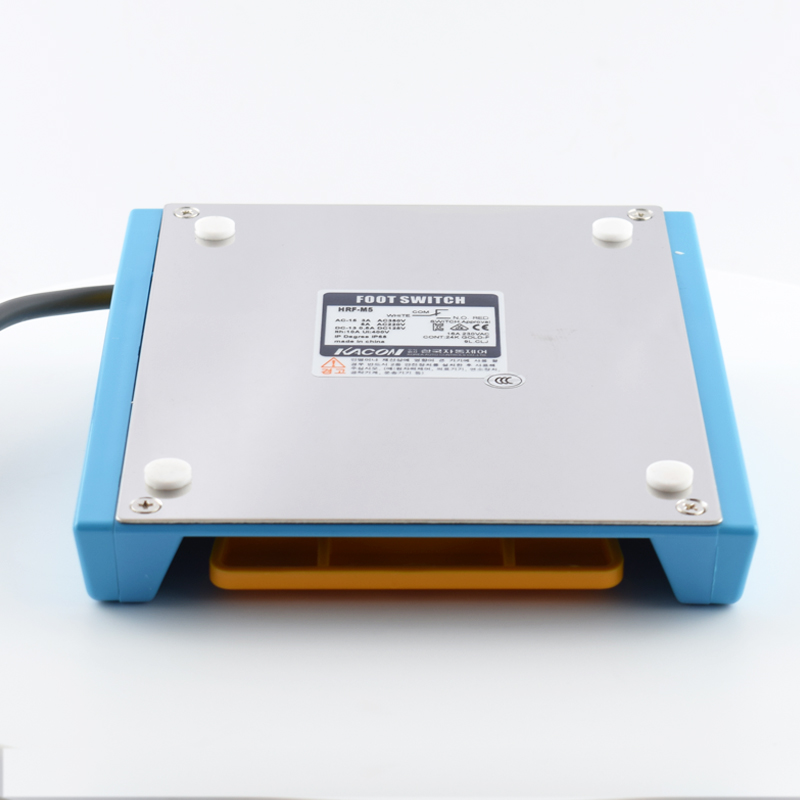 脚踏关凯昆HRF-M5Y防水脚踏板IP脚踩器带2米线烤塑壳