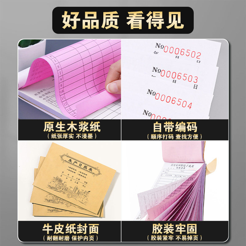 生产日报表二联库存盘点加工本车间工作调拨单采购单每日销售报表