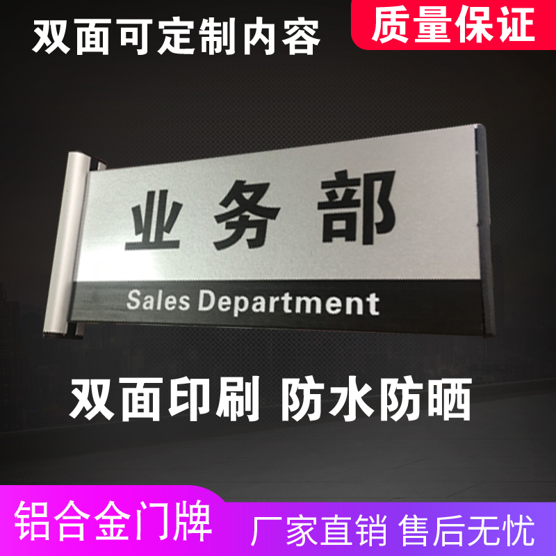 铝合金烤漆科室牌公司门牌丝印金属标牌门牌型材企业公司标识