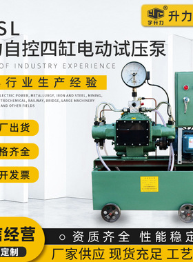 厂家供应4DSL压力自控电动试压泵 管道打压机 四缸高压PPR水管