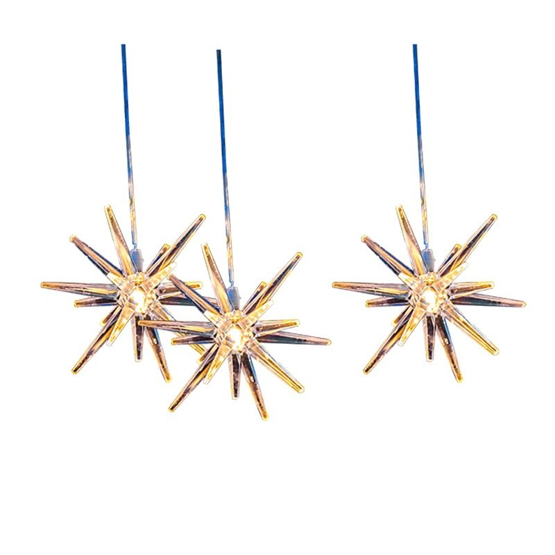 婚庆道具发光10头亚克力海胆吊灯海星星婚礼舞台场地布置道具吊灯